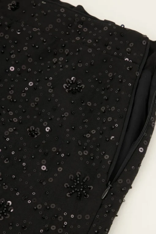 Zwart Short Met Pailletten