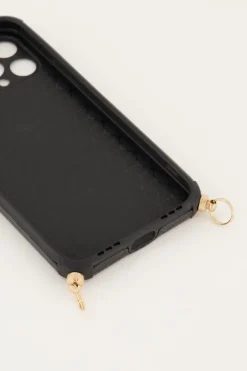 Zwart Telefoonhoesje Croco Print