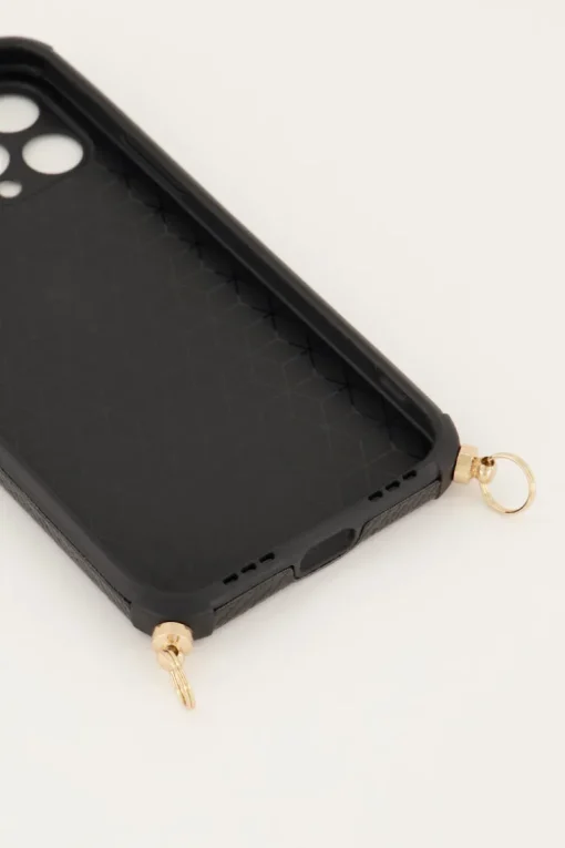 Zwart Telefoonhoesje Croco Print