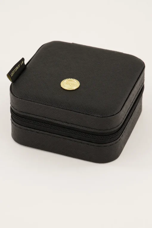 Zwart Vierkant Sieraden Etui