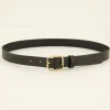 Zwarte Basic Riem Met Gouden Gesp