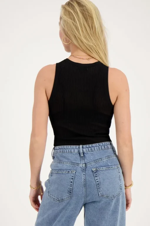 Zwarte Basic Tanktop