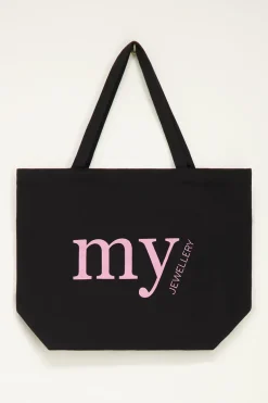 Zwarte Canvas Shopper My-Jewellery