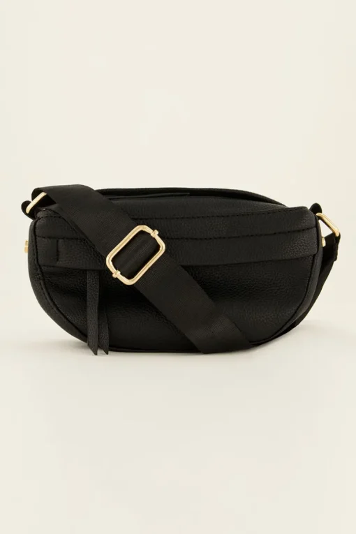 Zwarte Crossbody Tas Met Extra Vak