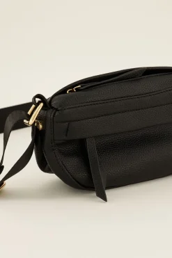 Zwarte Crossbody Tas Met Extra Vak