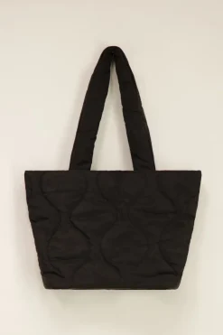Zwarte Gewatteerde Shopper