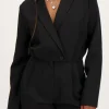 Zwarte Playsuit Met V-hals