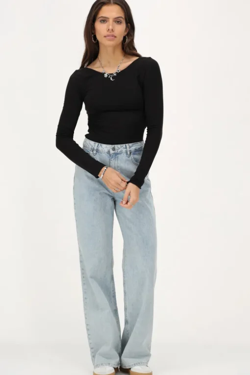 Zwarte Top Met Lage Rug