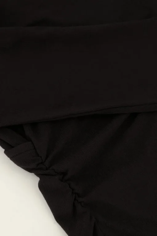 Zwarte Top Met Lage Rug