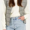 Zwart-wit Gilet Met Swirl