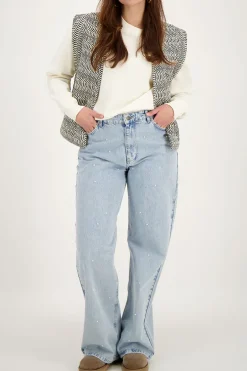 Zwart-wit Gilet Met Swirl