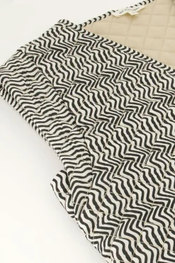 Zwart-wit Gilet Met Swirl