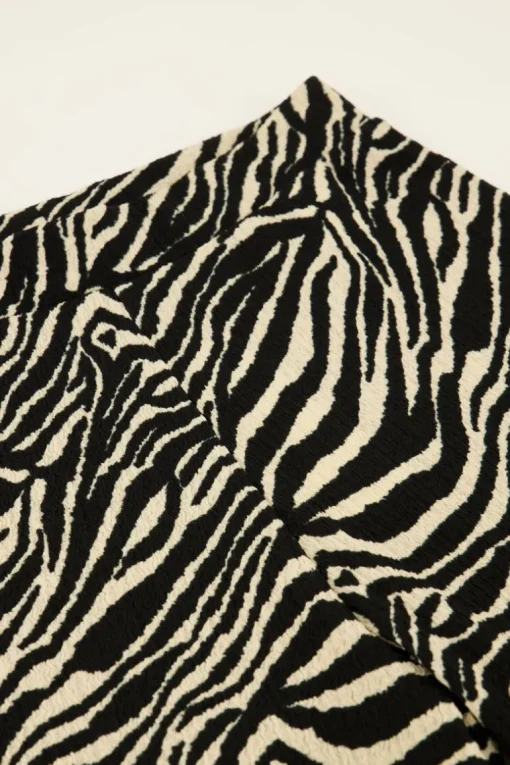 Zwart-witte Zebra Broek Wide Leg