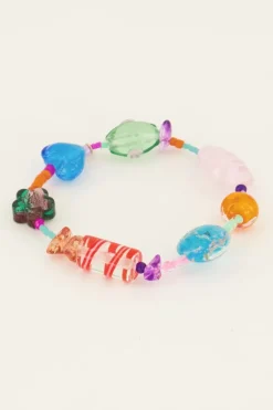 Armband Met Diverse Multikleur Kralen