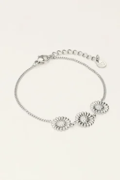 Armband Met Drie Zonnebloemen