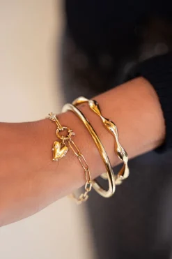 Armband Met Groot Hart En Parels