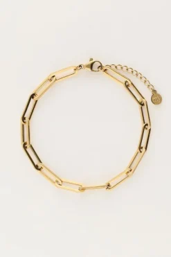 Armband Met Grote Vierkante Schakels