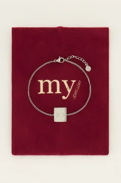 Atelier Armband Met Vierkante Bedel