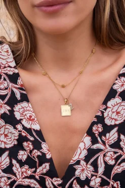 Atelier Lange Ketting Met Vierkante Bedel