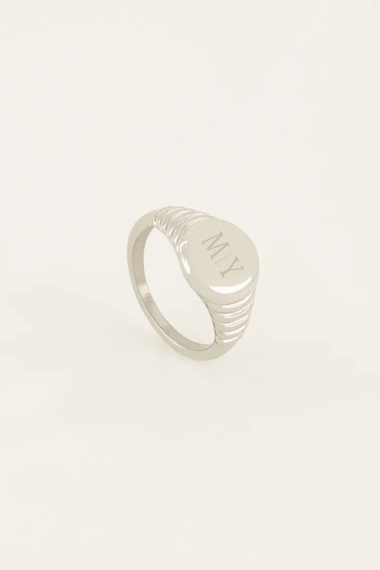 Atelier Zegelring Met Ribbels