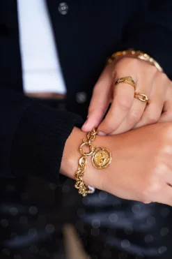 Bold Spirit Schakelarmband Met Munt