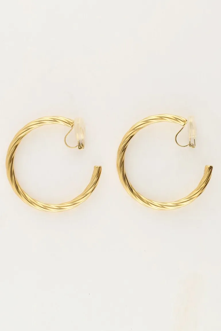Clip Oorringen Met Chunky Twist