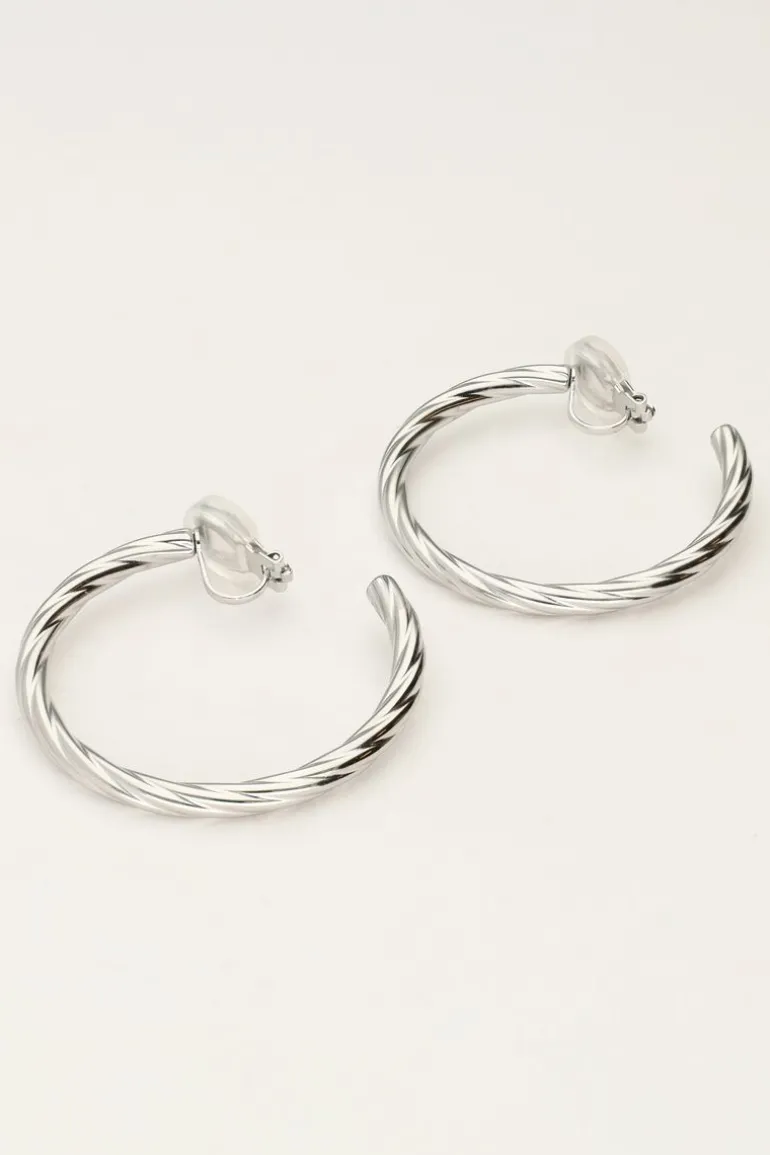 Clip Oorringen Met Chunky Twist