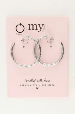 Clip Oorringen Met Chunky Twist