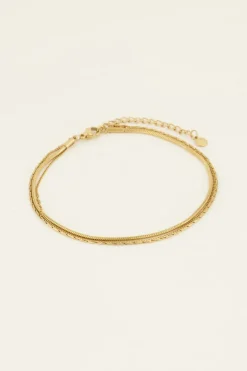 Driedubbele Enkelband Minimalistische Schakel