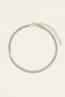 Driedubbele Enkelband Minimalistische Schakel