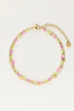 Dubbele Armband Met Kralen & Sterretjes