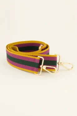 Gestreepte Multikleur Bag Strap