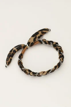 Gevlochten Armband Met Panterprint