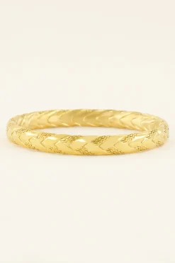 Gevlochten Bangle Met Zigzag Patroon