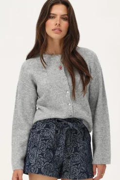 Grijs Vestje Met Knoopjes