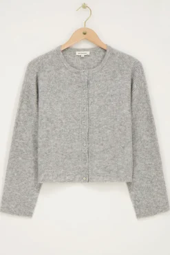 Grijs Vestje Met Knoopjes