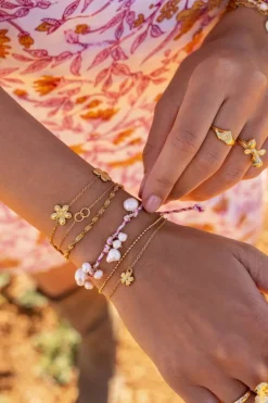 Island Armband Met 3 Bloemen