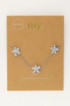 Island Armband Met 3 Bloemen