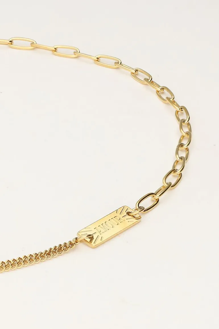 Ketting Met Verschillende Schakels Amour