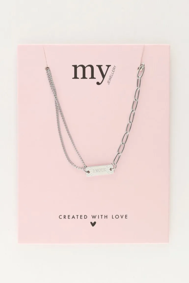 Ketting Met Verschillende Schakels Amour