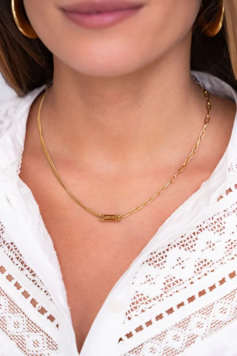 Ketting Met Verschillende Schakels Amour