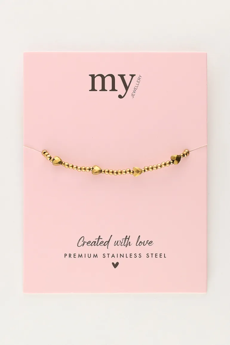 Kralen Armband Met Hartjes