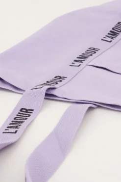 Lila Shopper Linnen L'amour