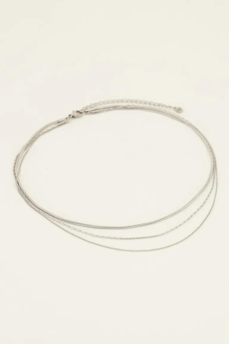 Minimalistische Driedubbele Ketting