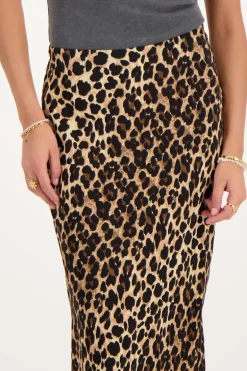 Panterprint Midi Skirt