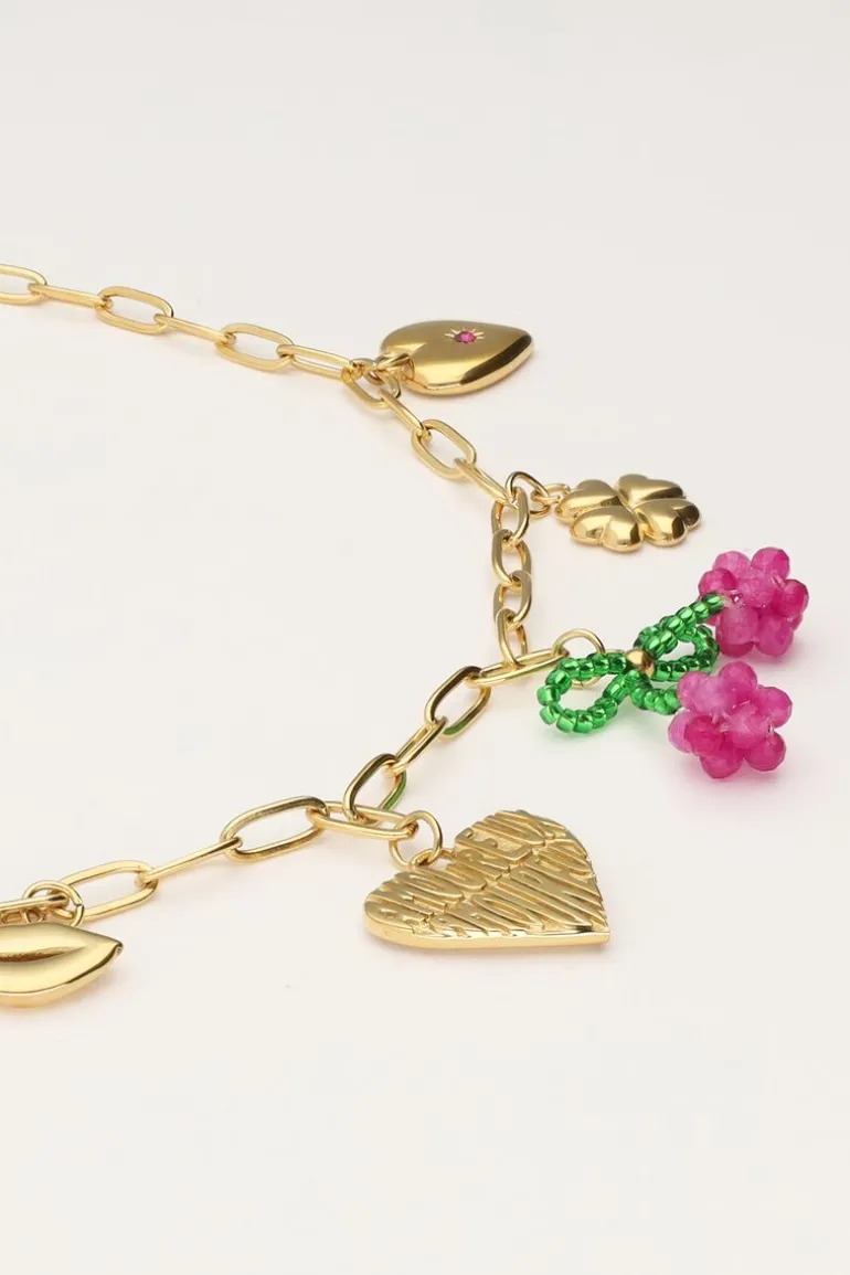 Schakelketting Met Verschillende Bedels