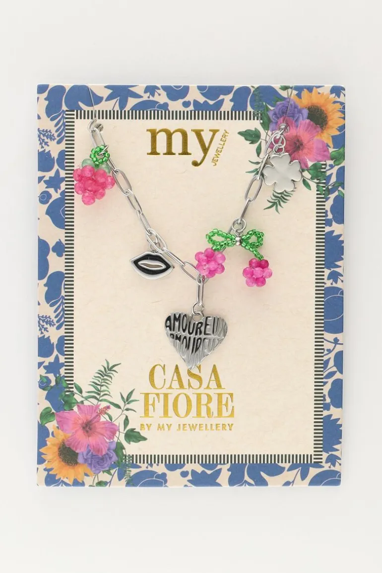 Schakelketting Met Verschillende Bedels