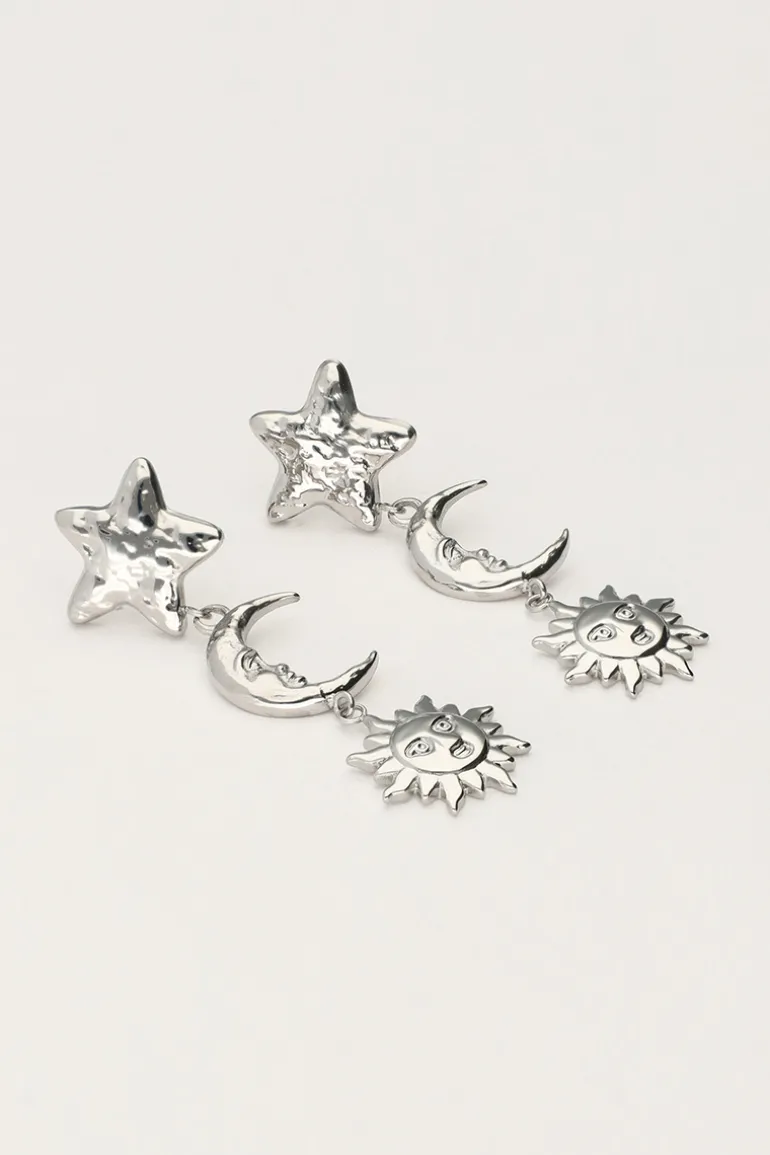 Starry Oorhangers Met Ster & Zon