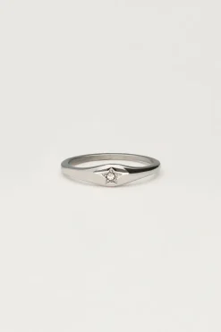Starry Ring Met Strass Steentje