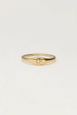 Starry Ring Met Strass Steentje
